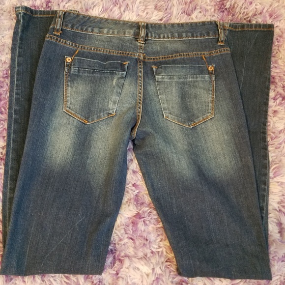 Mossimo Jeans Pants Skinny 4 Long Denim Fit 4 New - Picture 2 of 4